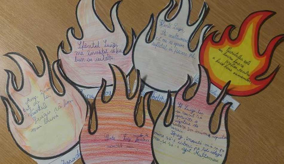 La Fiamma della Carità vissuta dai bambini della scuola di Iasi - Romania
