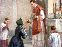 1827: prima Messa di Padre Luigi Scrosoppi mentre comunica la mamma