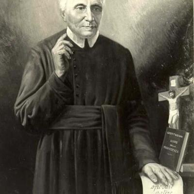 Ritratto di Padre Luigi eseguito a seguito della approvazione delle Costituzioni. 