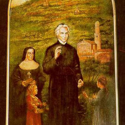 Olio su tela di Alessandro Nerozzi - Si trova nel Santuario di Rosa Mistica a Cormons (Gorizia).
